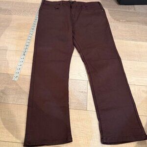 Jachs Mens The Traveler Comfort Stretch Brown Pants New Straight Leg 38 x 30